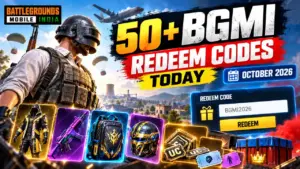 bgmi redeem codes today