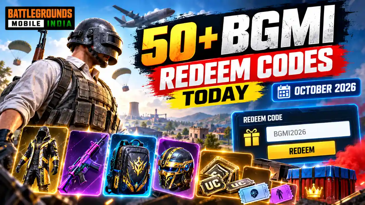 bgmi redeem codes today